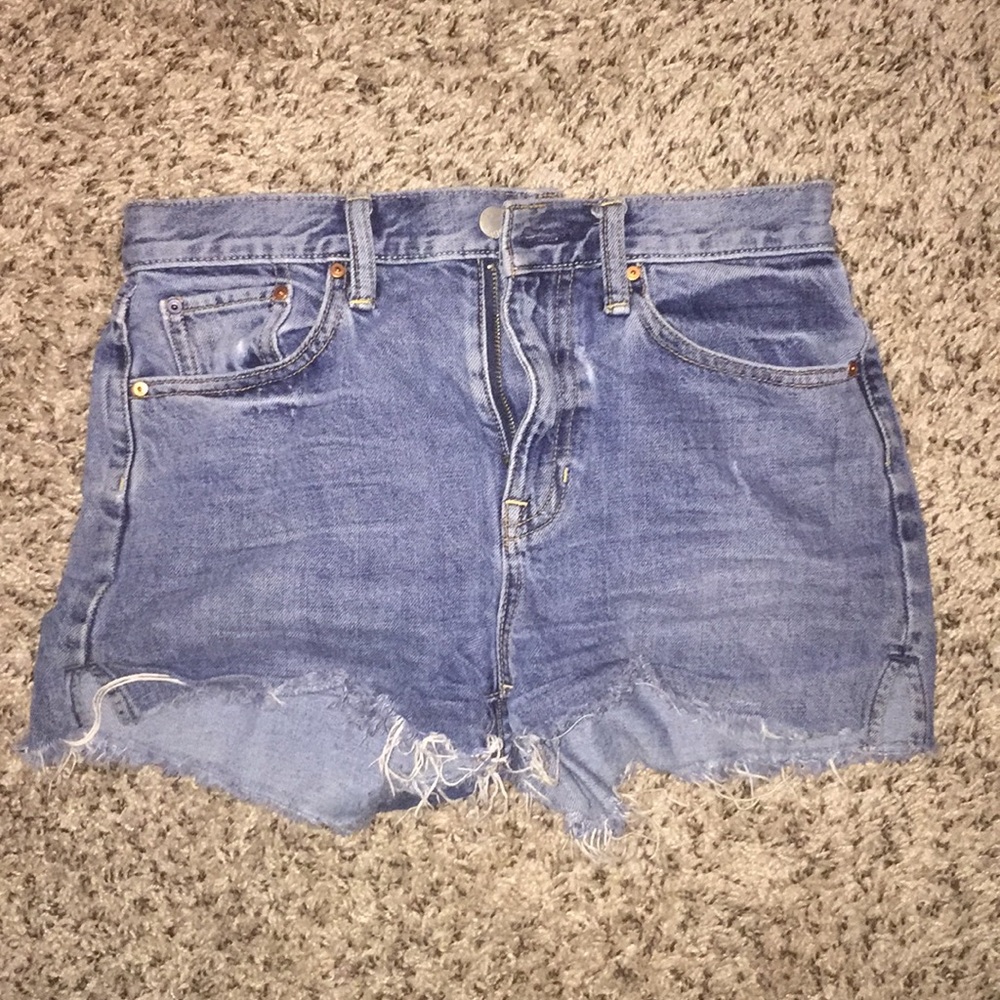 Gap High waisted denim shorts